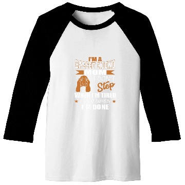 Discover Womens Basset Hound Mom Dont Stop Tired Stop When Done Baseball Tees