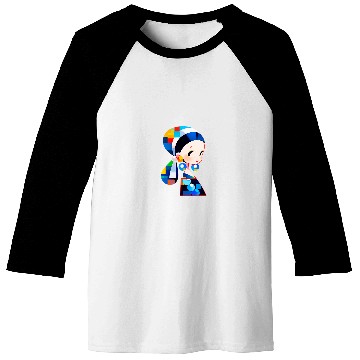 Discover Modern Pearl Earring Girl Tee Baseball Tees