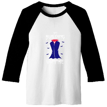 Discover The Building Vampire Halloween Construction Worker Baseball Tees