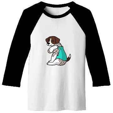 Discover I Love Grandma Tattoo German Shorthaired Pointer Dog Baseball Tees