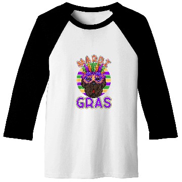 Discover Newfoundland Dog Mardi Gras Baseball Tees