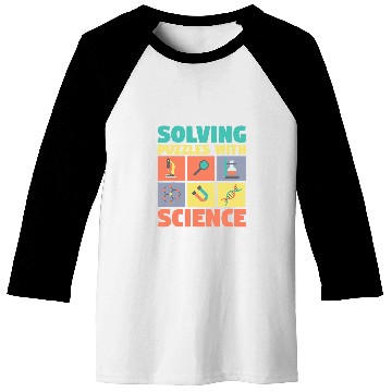 Discover Solving Puzzles with Science Physics Chemist Geek Baseball Tees