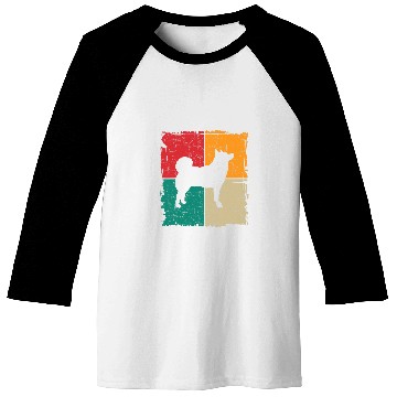 Discover Norwegian Elkhound Retro vintages 70s 80s Style 2 Baseball Tees