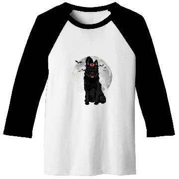 Discover Scary Schipperke Dog Witch Hat Halloween Baseball Tees