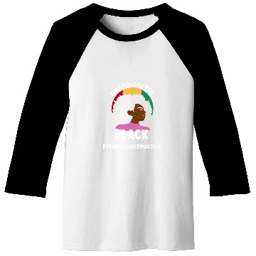 Discover Unapologetic Black Fitness Instructor Afro Proud Juneteenth Baseball Tees