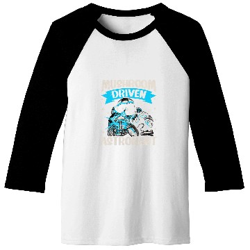 Discover Mushroom Driven Astronaut Funny Mushroom Baseball Tees