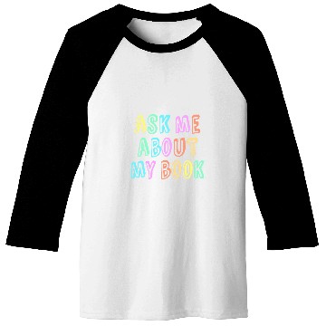 Discover Author ASK ME About MY BOOK Published Writer Signing Event Baseball Tees
