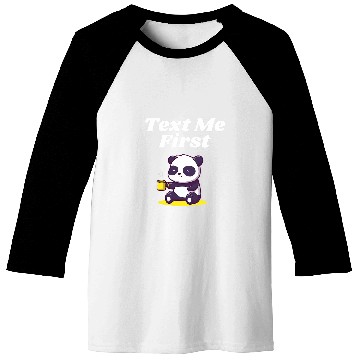 Discover Text Me First Introvert Boss Antisocial Manager Funny Rules 4 Baseball Tees