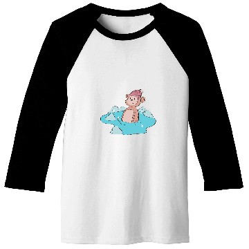 Discover Monkey Ice Bathing Trend Hobby Baseball Tees