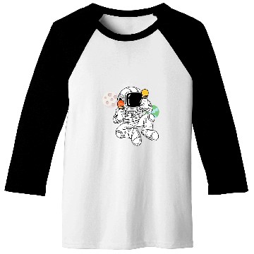 Discover Astronaut Space Cream Astronomer Or Scientist Baseball Tees