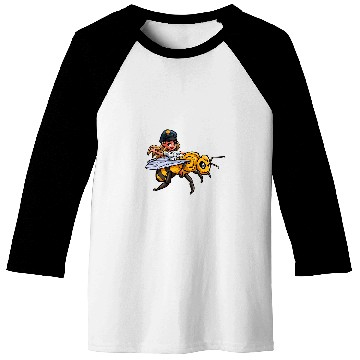 Discover Honey Bee Pilot Riding Aviation Flight Crew Fantasy Baseball Tees