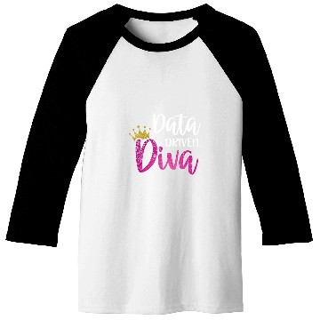 Discover Data Driven Diva swag for Science of Reading Teacher Baseball Tees