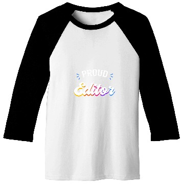 Discover Proud Editor Job Baseball Tees