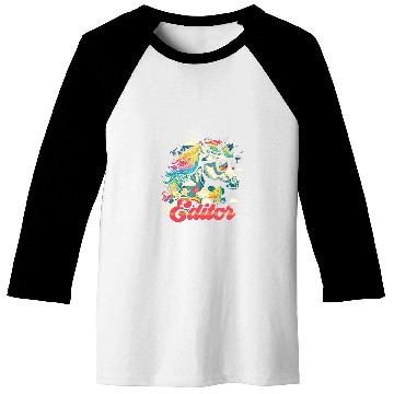 Discover Rainbow Unicorns Editor 2Editing Baseball Tees