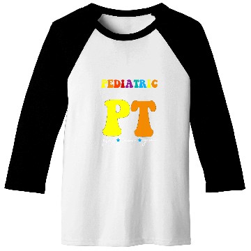 Discover Cute Therapy Rainbow Pediatric Physical Therapist Baseball Tees