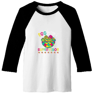 Discover Egg Hunt Supervisor Easter Egg Hunting Party Funny Mom Dad 2 Baseball Tees