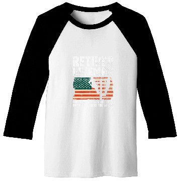 Discover Retired Lineman Design For Patriotic Lineworker Baseball Tees