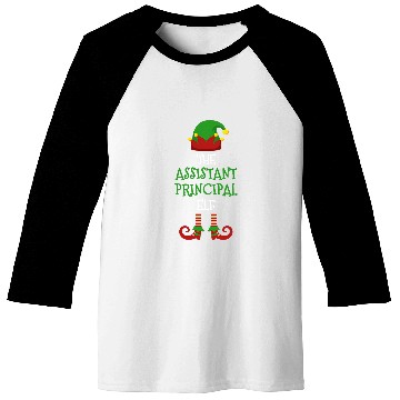 Discover Assistant Principal Elf Matching Pajamas Christmas Teacher Baseball Tees