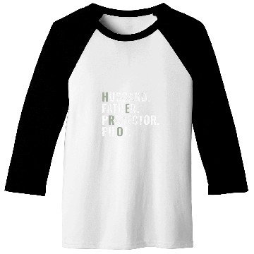 Discover Husband Father Protector Pilot Gift Funny Dad Humor Baseball Tees