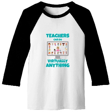 Discover Teacher Appreciation Gift From Student Funny Virtual Online Baseball Tees