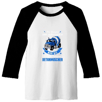 Discover Concrete mixer construction building construction worker 9 Baseball Tees