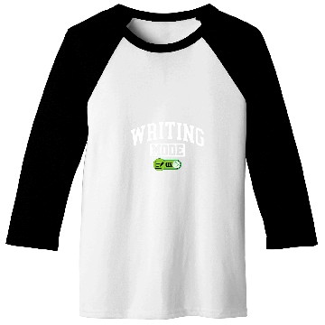 Discover Writing Mode on 2Funny Editor Author Writer Baseball Tees