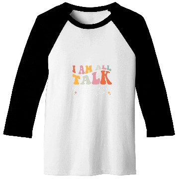 Discover Retro Speech Language Pathologist Groovy Speech Therapy SLP 2 Baseball Tees