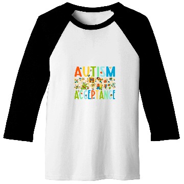 Discover Autism Awareness Month Acceptance Special Education Teacher Baseball Tees