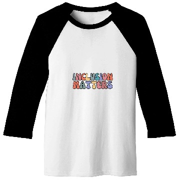Discover Retro Inclusion Matters Special Education Awareness Baseball Tees