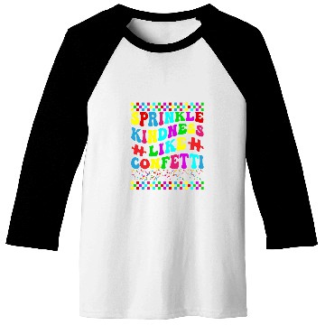 Discover Throw Kindness Around Like Confetti Positivity Kids Teacher Baseball Tees