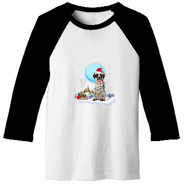 Discover german shorthair pointer dog cute christmas lights lover 2 Baseball Tees