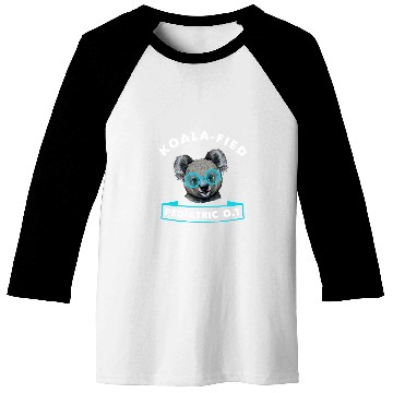 Discover Koala Custom Pediatric OT Animal Funny Qualified nurses Baseball Tees