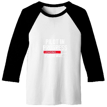 Discover Pilot In Progress Funny Flight School Student Lovers Baseball Tees