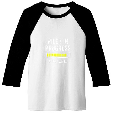 Discover Pilot In Progress Funny Flight School Student Cute Baseball Tees