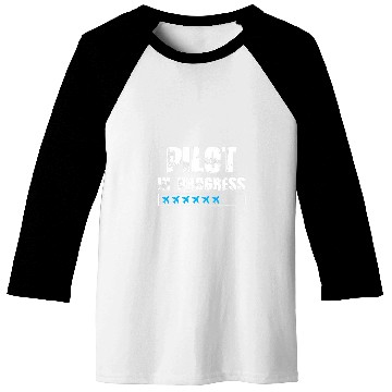 Discover Pilot In Progress Future Airplane Pilot Expert Aviation Baseball Tees