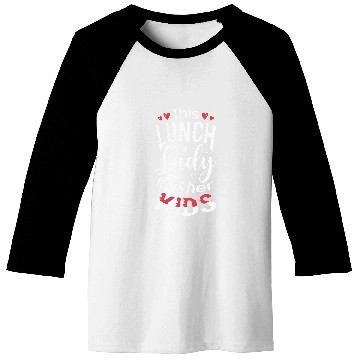Discover This lunch lady loves her kids Cafeteria worker Lunch Lady Baseball Tees