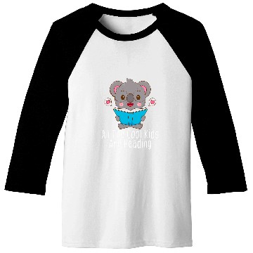 Discover All the Cool Kids are Reading Tee Book Koala Lovers Baseball Tees