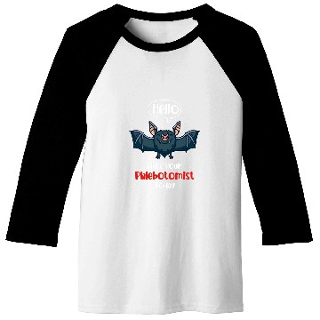Discover Phlebotomy Tech Vampire Bat Your Phlebotomist Baseball Tees
