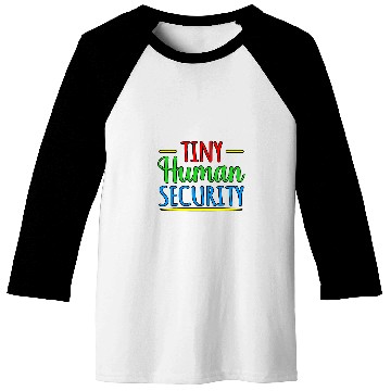 Discover Tiny Human Security Daycare Provider Childcare Lover Graphic Baseball Tees