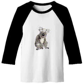Discover Koala Bear Comic Book Cute Fluffy Animal Australia Baseball Tees