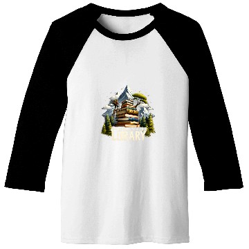 Discover Hiking Adventure Begins At Your Library Book Lover Camping Baseball Tees