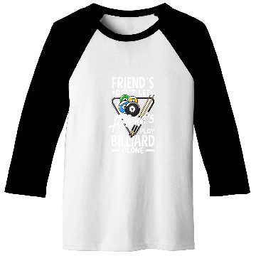 Discover Billiard Friends Snooker Pool Player Baseball Tees