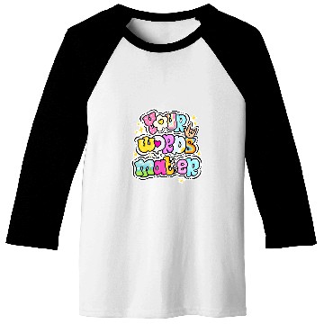 Discover Speech Language Pathologist Your Words Matter Speech Therapy Baseball Tees