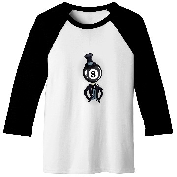 Discover Billiard 8 Ball Guy Pool Player Gift Baseball Tees