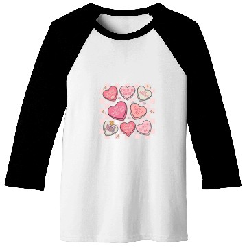 Discover Speech Language Pathologist Valentines Day Hearts Candy Baseball Tees