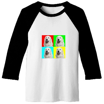 Discover Pop Art Dog Great Pyrenees Baseball Tees