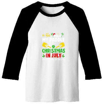 Discover Christmas In July Summer Pickleball Baseball Tees