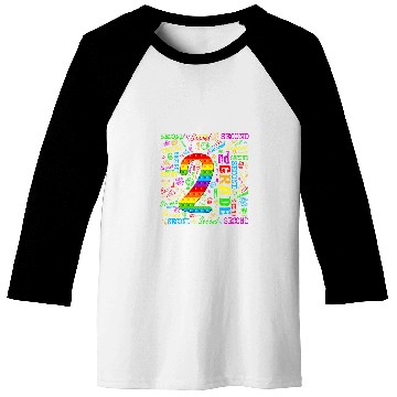 Discover Pop It 2nd Grade Typography Back To School Student Teacher Baseball Tees