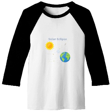 Discover Science Teacher Solar Eclipse 2024 solar eclipse diagram Baseball Tees