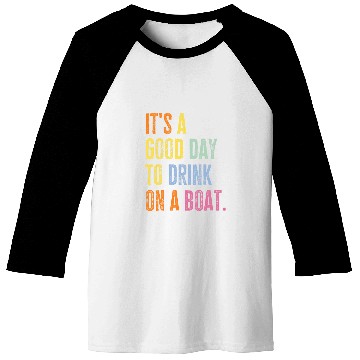 Discover Funny Cruise Ship Vacation Drink On A Boat Boating Party Baseball Tees